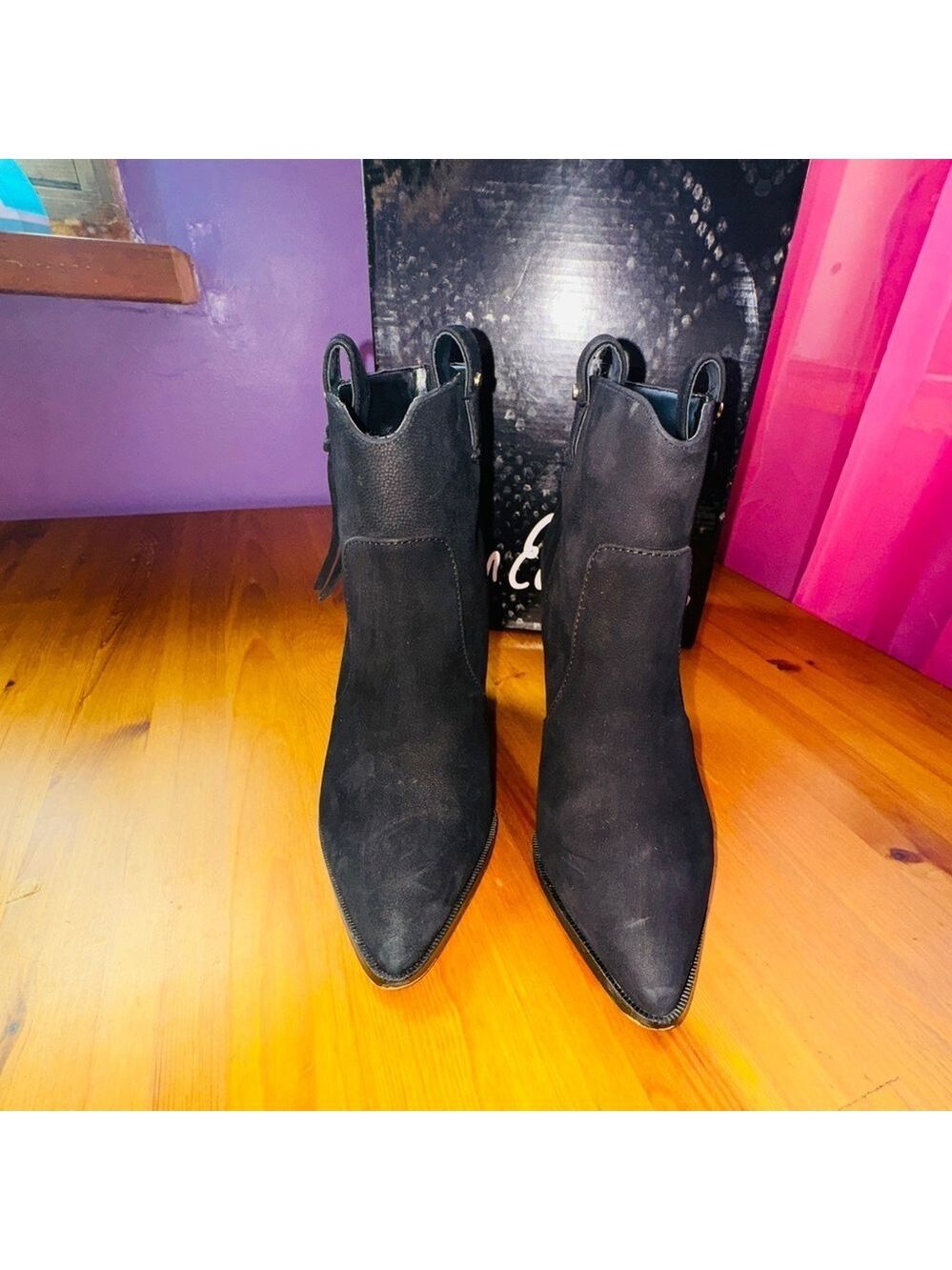 Sam Edelman suede booties